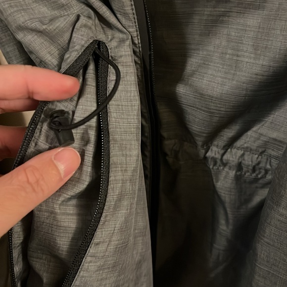 Nike Gray High Collar Lughtweight Jacket Convertible Vest XS - Picture 13 of 16